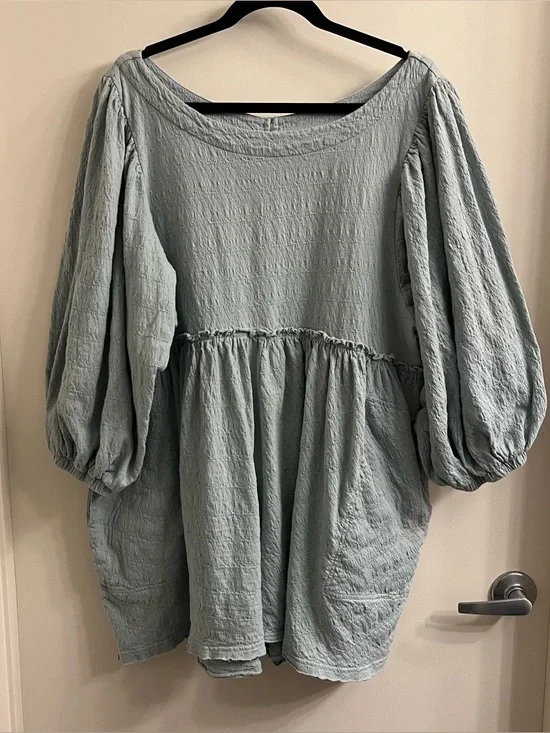 Free People Beach Beyond Obsessed Romper Seaspray Size XL - Picture 3 of 12